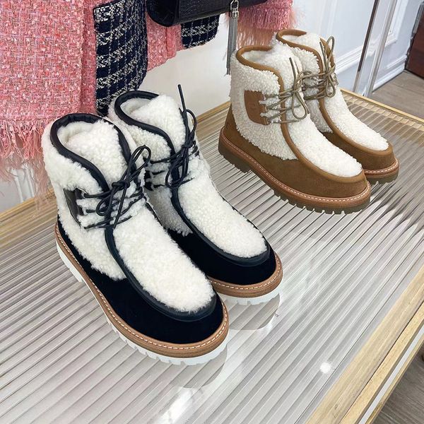 2022 designer luxury hairy ankle boots women fashion autumn winter spliced wool cold protection casual shoes lady vintage triumphal arch thi, Black
2022 designer luxury hairy ankle boots women fashion autumn winter spliced wool cold protection casual shoes lady vintage triumphal arch thi, Black