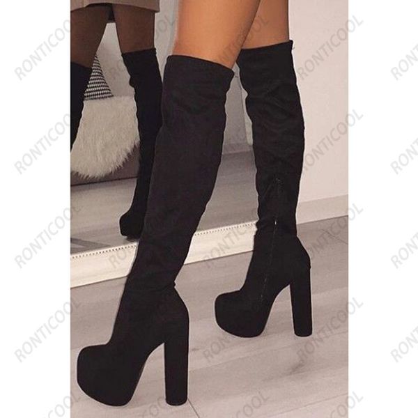 ronticool new fashion women platform winter over the knee boots block heel round toe elegant black party shoes us plus size 5-20
ronticool new fashion women platform winter over the knee boots block heel round toe elegant black party shoes us plus size 5-20