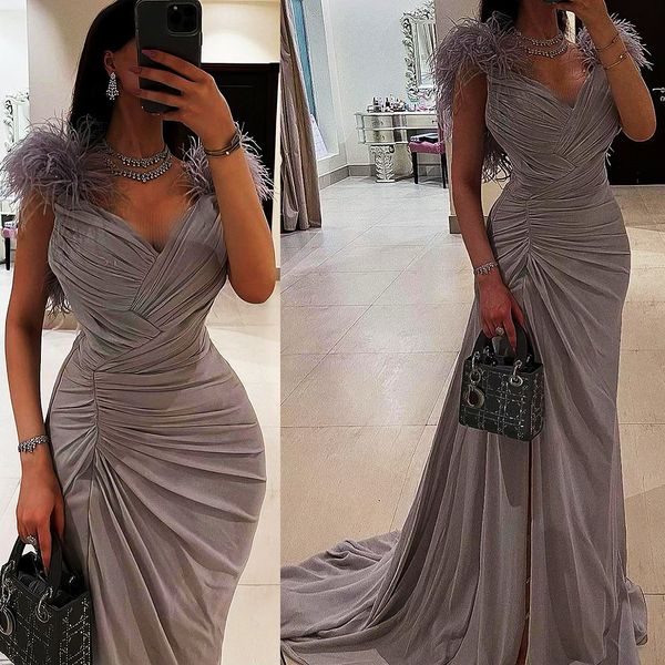 2023 arabic aso ebi silver mermaid prom dresses ruffles feather evening formal party second reception birthday bridesmaid engagement gowns d, Black
2023 arabic aso ebi silver mermaid prom dresses ruffles feather evening formal party second reception birthday bridesmaid engagement gowns d, Black