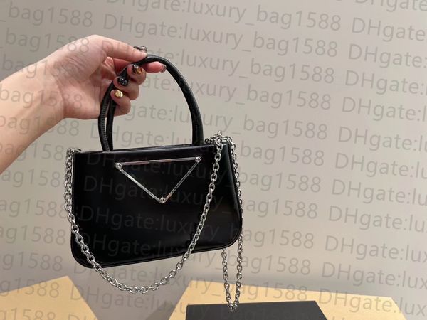 5a chain shoulder bag large capacity cowhide women bag metal triangle logo designer handbag