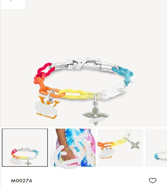 colorful letter flower watercolor men039s rainbow charms chain bracelet4823199, Black
colorful letter flower watercolor men039s rainbow charms chain bracelet4823199, Black