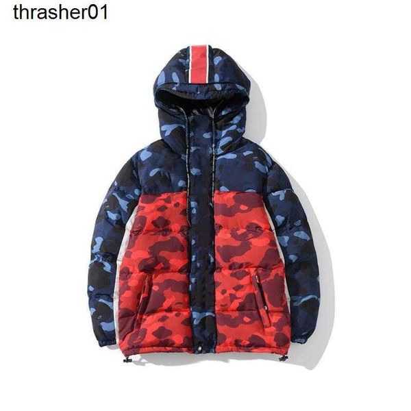 men's down designer shark jackets cotton clothes winter printed zipper fashion brand streetwear warm sown, Black
men's down designer shark jackets cotton clothes winter printed zipper fashion brand streetwear warm sown, Black