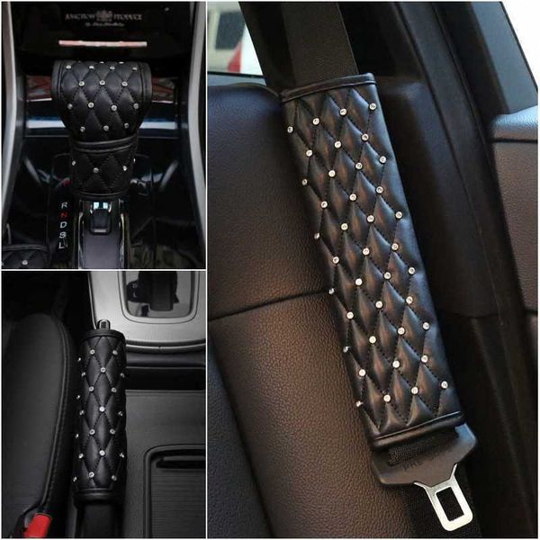 safety belts accessories crystal diamond car seat belt cover pu leather shoulder pad hand brake shifter covers universal fit car interior ac
safety belts accessories crystal diamond car seat belt cover pu leather shoulder pad hand brake shifter covers universal fit car interior ac