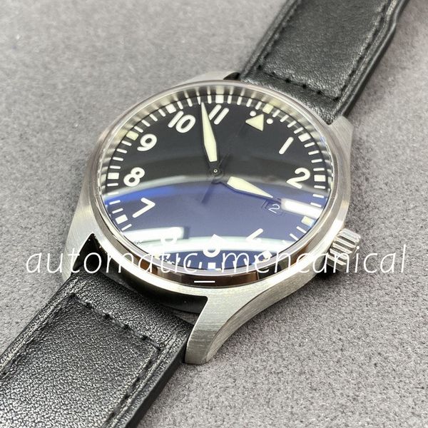 2023 new watch 40mm black arab number dial date display ref.328301 genuine lether strap little prince mens automatic pilot watches orologio, Slivery;brown
2023 new watch 40mm black arab number dial date display ref.328301 genuine lether strap little prince mens automatic pilot watches orologio, Slivery;brown