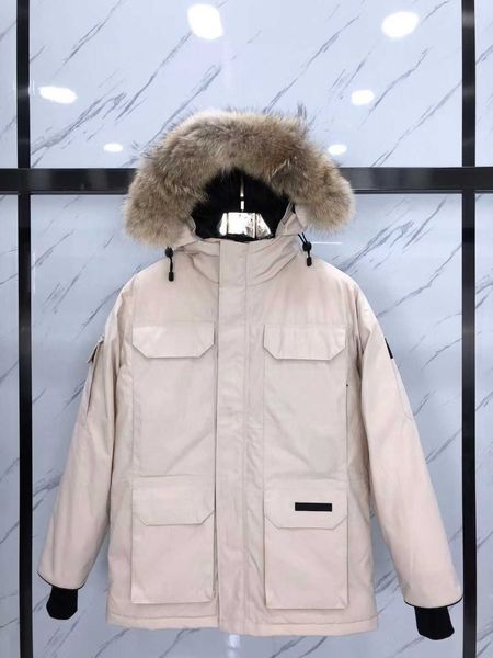 winter canada style new 90 white goose down couple down jacket women men's loose large fur collar embroidered coat warm, Black
winter canada style new 90 white goose down couple down jacket women men's loose large fur collar embroidered coat warm, Black