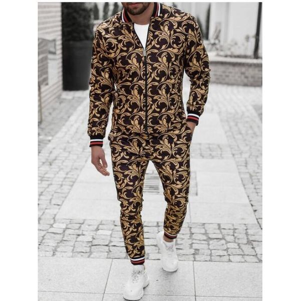 men tracksuits leopard suit 2 pieces sport suits european american trends 3d print zipper slim casual sets fashion tracksuit men sportswear, Gray 
men tracksuits leopard suit 2 pieces sport suits european american trends 3d print zipper slim casual sets fashion tracksuit men sportswear, Gray