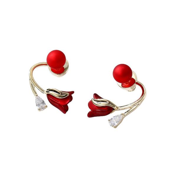 luxury zirconia pearl rose stud earrings for women gold plated red flower ear rings sweet fashion jewelry crystal ear ring girls gift, Golden;silver
luxury zirconia pearl rose stud earrings for women gold plated red flower ear rings sweet fashion jewelry crystal ear ring girls gift, Golden;silver