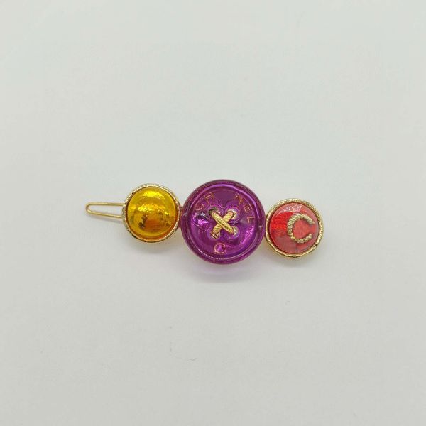 2023 luxury quality charm hair clip with colorful design in 18k gold plated have box stamp ps7408a, Golden
2023 luxury quality charm hair clip with colorful design in 18k gold plated have box stamp ps7408a, Golden