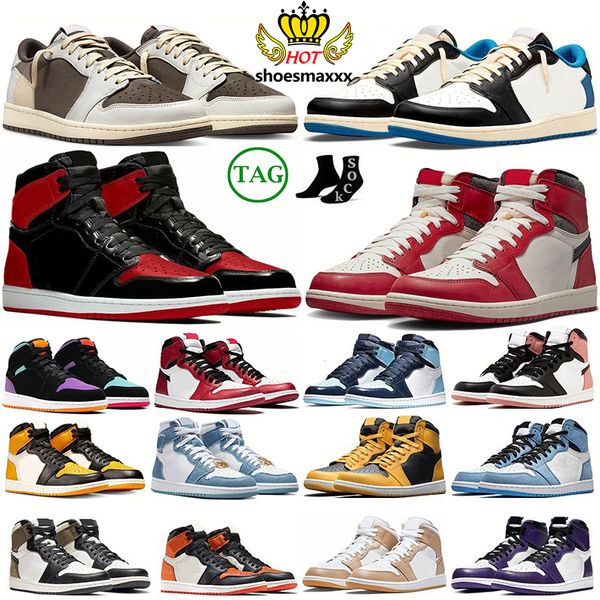 og jumpman 1 retro 1s lows basketball shoes lost and found reverse mocha fragment denim tan gum bordeaux bred patent taxi mens trainers trav
og jumpman 1 retro 1s lows basketball shoes lost and found reverse mocha fragment denim tan gum bordeaux bred patent taxi mens trainers trav