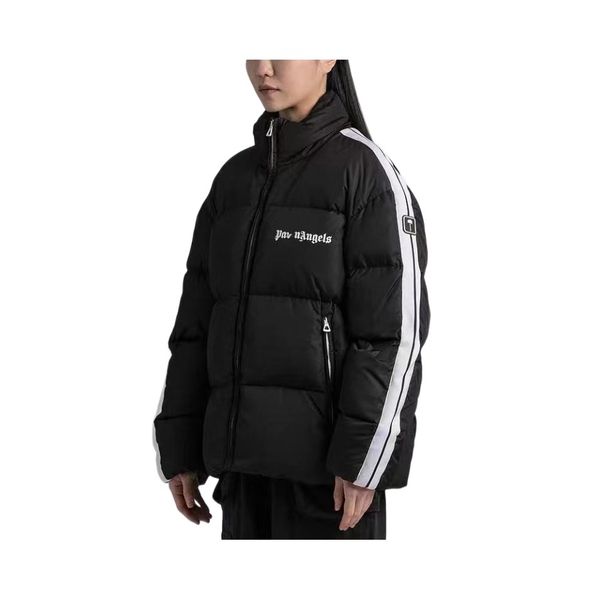 make winter thickened black and white striped zipper stand collar men and women's down cotton jacket bread coat
make winter thickened black and white striped zipper stand collar men and women's down cotton jacket bread coat