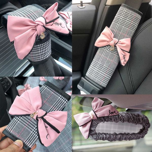 safety belts accessories diamond bowknot universal car gear shifter handbrake cover plaid fabric auto seat belt mirror case car interior dec
safety belts accessories diamond bowknot universal car gear shifter handbrake cover plaid fabric auto seat belt mirror case car interior dec