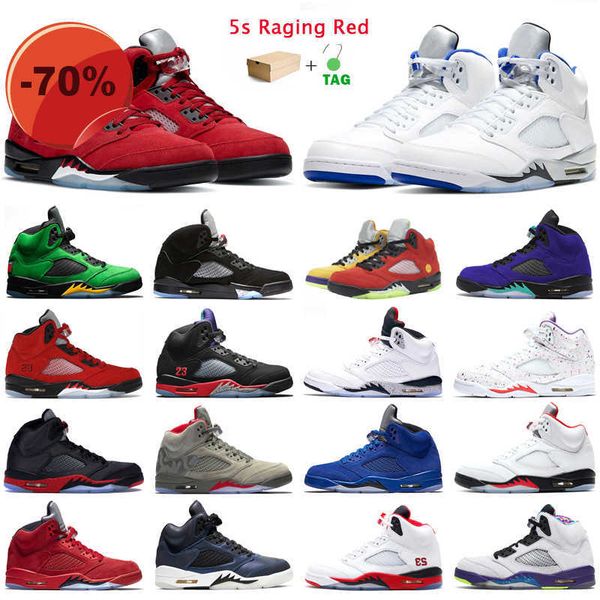 5s raging red mens basketball shoes jumpman 5 hyper royal og black metallic international flight laney white men trainers outdoor sports
5s raging red mens basketball shoes jumpman 5 hyper royal og black metallic international flight laney white men trainers outdoor sports