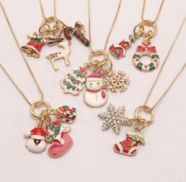 christmas series snowman bell santa claus pendant necklaces fashion kids girls chain necklace friendship gift for party, Silver
christmas series snowman bell santa claus pendant necklaces fashion kids girls chain necklace friendship gift for party, Silver