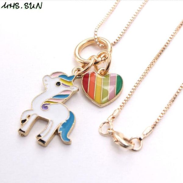 cute unicorn heart charming pendant necklaces long chain necklace girls kids fashion necklace for party gift, Silver
cute unicorn heart charming pendant necklaces long chain necklace girls kids fashion necklace for party gift, Silver
