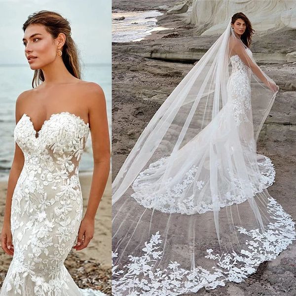luxury wedding dress women strapless robe de marie vestidos de novia backless sleeveless button appliques lace tulle, White
luxury wedding dress women strapless robe de marie vestidos de novia backless sleeveless button appliques lace tulle, White