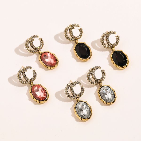 classic design letter stud earrings women fashion diamond luxury earrings 18k gold plated premium accessories popular brand jewelry gift cou, Golden;silver
classic design letter stud earrings women fashion diamond luxury earrings 18k gold plated premium accessories popular brand jewelry gift cou, Golden;silver