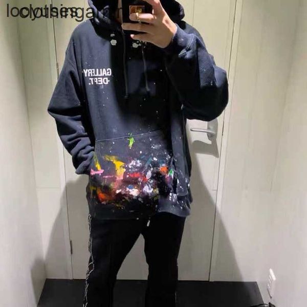 designer streetwear dept correct sweaters galleryes version of splash ink graffiti washed high street men's women's loose long sle, Black
designer streetwear dept correct sweaters galleryes version of splash ink graffiti washed high street men's women's loose long sle, Black