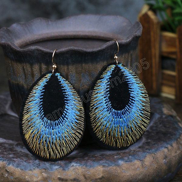bohemian blue embroidery water drop dangle earrings bijoux women wedding girls party gift statement earring vintage jewelry, Silver
bohemian blue embroidery water drop dangle earrings bijoux women wedding girls party gift statement earring vintage jewelry, Silver