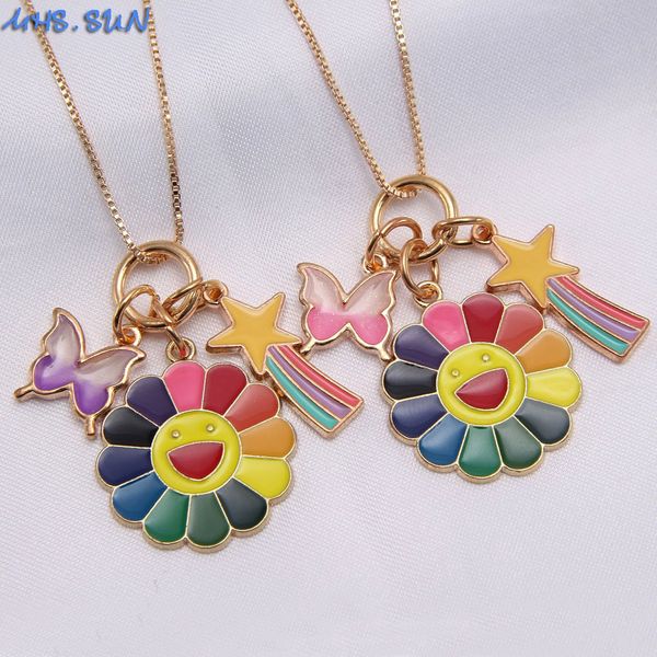 fashion sunflower necklace luxury creative butterfly star alloy necklaces for girl cute children cartoon party jewelry, Silver
fashion sunflower necklace luxury creative butterfly star alloy necklaces for girl cute children cartoon party jewelry, Silver