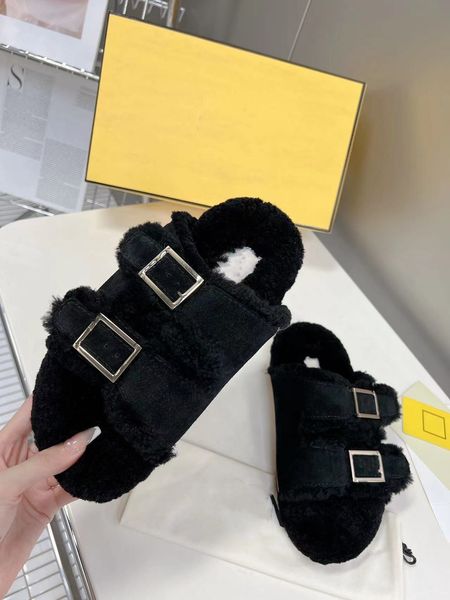 autumn/winter 2022 wool slippers letter metal buckle women warm downright skin-ful, Black
autumn/winter 2022 wool slippers letter metal buckle women warm downright skin-ful, Black