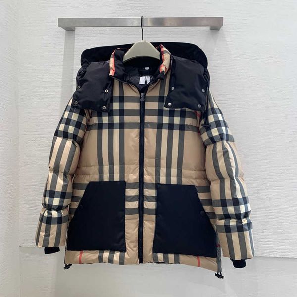 2023 new men's ladies down jacket short hood collar plaid style pocket zipper european and american style, Black
2023 new men's ladies down jacket short hood collar plaid style pocket zipper european and american style, Black
