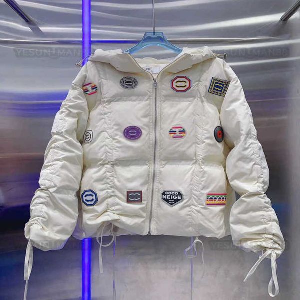 womans designer channel down jacket autumn and winter women puffer jackets coat embroidery c lapel hooded zipper casual short small parkas, Black;brown
womans designer channel down jacket autumn and winter women puffer jackets coat embroidery c lapel hooded zipper casual short small parkas, Black;brown