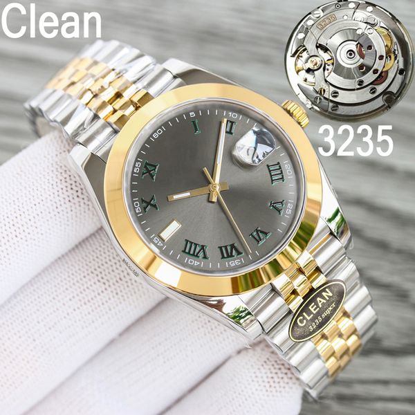 9 styles clean factory mens luxury watches eta3235 v11 automatic gold mixed silver case 126334 sapphire datejust waterproof watch 904l origi, Slivery;brown
9 styles clean factory mens luxury watches eta3235 v11 automatic gold mixed silver case 126334 sapphire datejust waterproof watch 904l origi, Slivery;brown