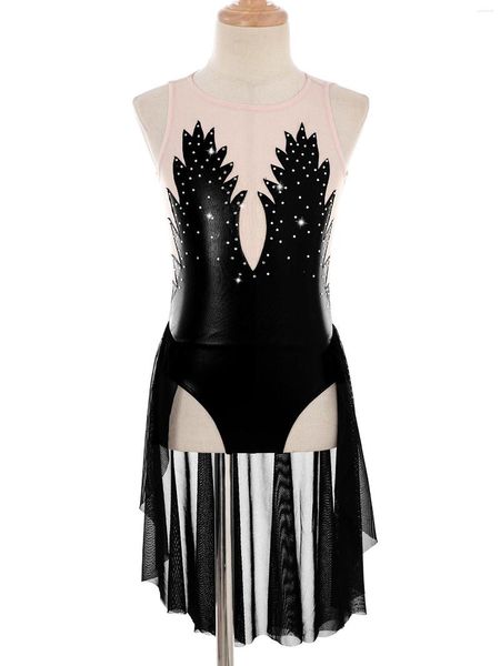 stage wear kids girls ballet dress shiny rhinestone sleeveless ballroom competition gymnastics leotard bodysuit lyrical dance costume, Black;red
stage wear kids girls ballet dress shiny rhinestone sleeveless ballroom competition gymnastics leotard bodysuit lyrical dance costume, Black;red