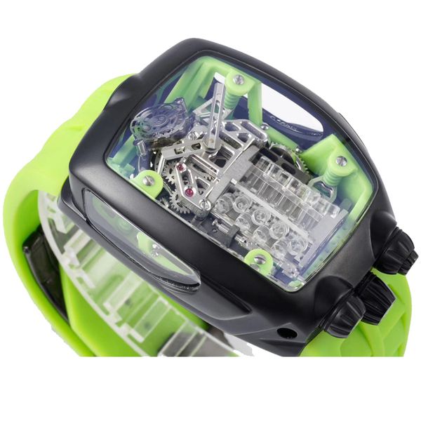 2022 new version transparent skeleton watch black case jaco& c-o mens automatic eta movement luxury sapphire watches green strap wristwatche, Slivery;brown
2022 new version transparent skeleton watch black case jaco& c-o mens automatic eta movement luxury sapphire watches green strap wristwatche, Slivery;brown