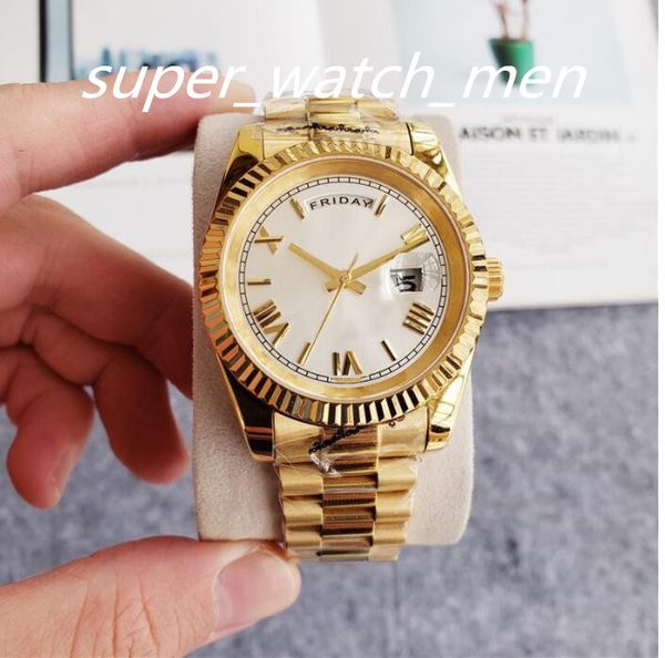 multiple 12 styles different colors men watch automatic watches for men daydate 41mm week date function stainless steel material watchs lumi, Slivery;brown
multiple 12 styles different colors men watch automatic watches for men daydate 41mm week date function stainless steel material watchs lumi, Slivery;brown