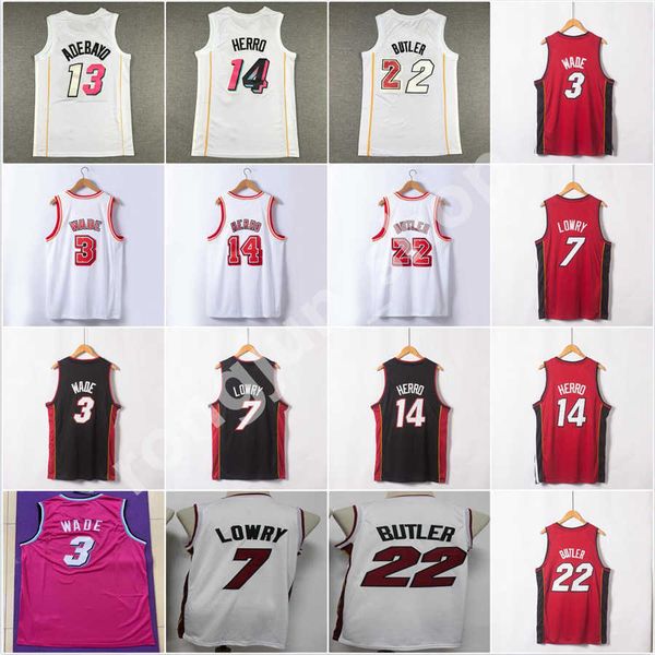 2022-23 basketball jimmy 22 butler tyler 14 herro dwyane 3 wade bam 13 adebayo jersey stitched and embroidery mens shirts, Black;red
2022-23 basketball jimmy 22 butler tyler 14 herro dwyane 3 wade bam 13 adebayo jersey stitched and embroidery mens shirts, Black;red