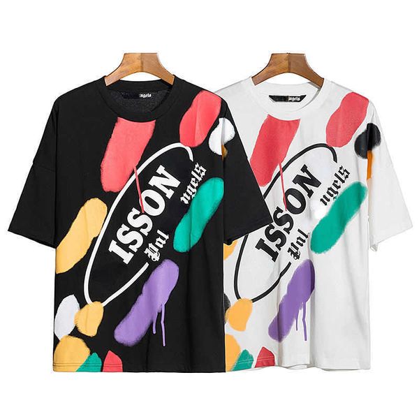 palm designer t shirt color inkjet short sleeved high street mens womens pullover tshirt trend half-sleeved, White;black
palm designer t shirt color inkjet short sleeved high street mens womens pullover tshirt trend half-sleeved, White;black