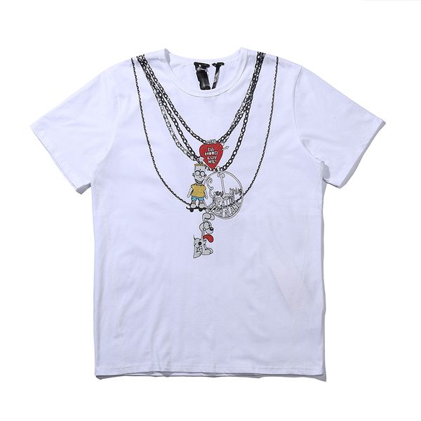 mens fashion brand t shirt womens necklace tees round neck designer size s-xl, White;black
mens fashion brand t shirt womens necklace tees round neck designer size s-xl, White;black