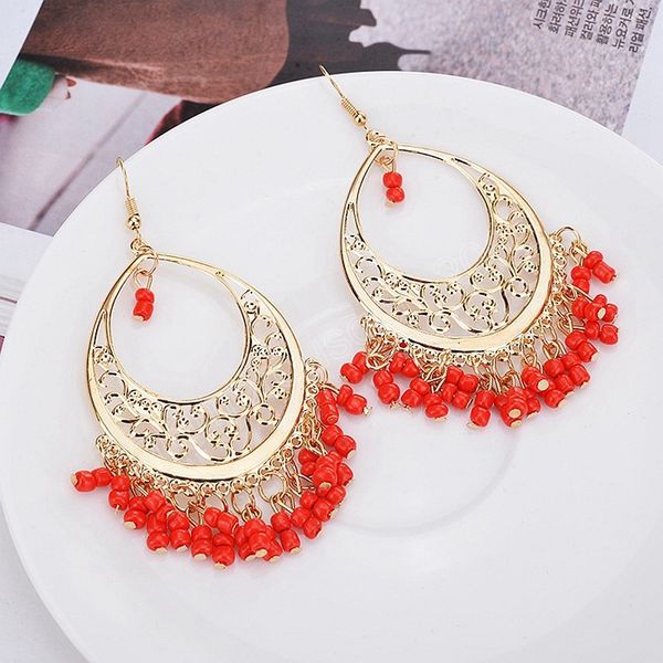 bohemia beads tassel ladies dangle earrings orecchini women jewelry vintage gold color flower alloy wedding earrings hangers, Silver
bohemia beads tassel ladies dangle earrings orecchini women jewelry vintage gold color flower alloy wedding earrings hangers, Silver