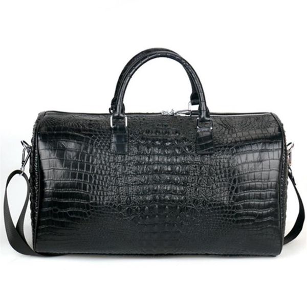 male genuine leather travel bag large crocodile pattern big fitness handbag luggage drums shoulder business computer bags black me194b
male genuine leather travel bag large crocodile pattern big fitness handbag luggage drums shoulder business computer bags black me194b