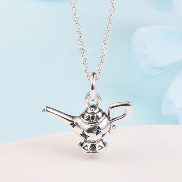 925 sterling silver magic lamp pendant collier pendant necklace fits european pandora style jewelry
925 sterling silver magic lamp pendant collier pendant necklace fits european pandora style jewelry