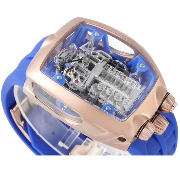 2022 new version transparent skeleton watch rose gold case jaco& c-o mens eta automatic mechanical movement luxury sapphire glass watches ru, Slivery;brown
2022 new version transparent skeleton watch rose gold case jaco& c-o mens eta automatic mechanical movement luxury sapphire glass watches ru, Slivery;brown