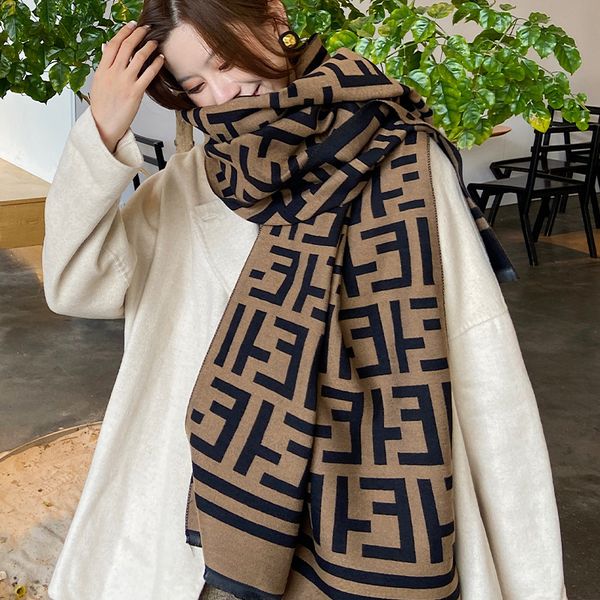 180x65cm winter women trending scarf silk head scarves ring shawl fashion double side pashmina letter printed wraps luxury designer big size, Blue;gray
180x65cm winter women trending scarf silk head scarves ring shawl fashion double side pashmina letter printed wraps luxury designer big size, Blue;gray