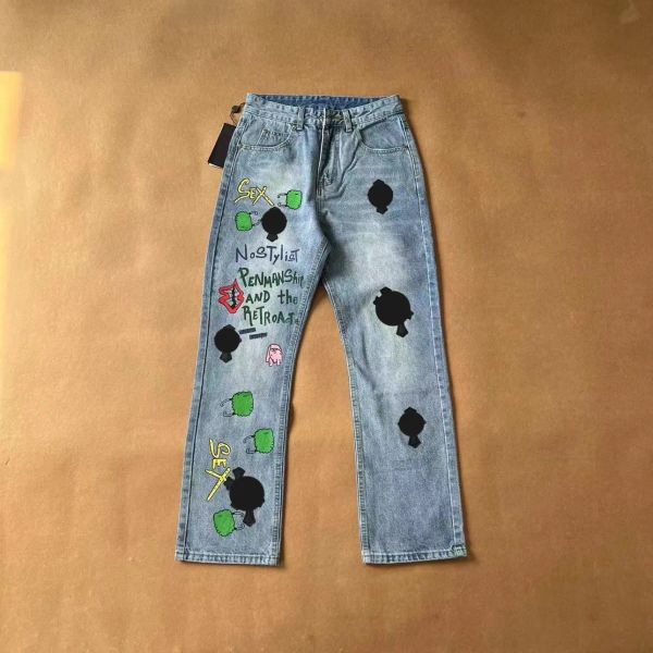 print designer men jeans cross-skin washed jean chromeheart with high waist mens lovers chromees loose rework process chrome, Blue
print designer men jeans cross-skin washed jean chromeheart with high waist mens lovers chromees loose rework process chrome, Blue