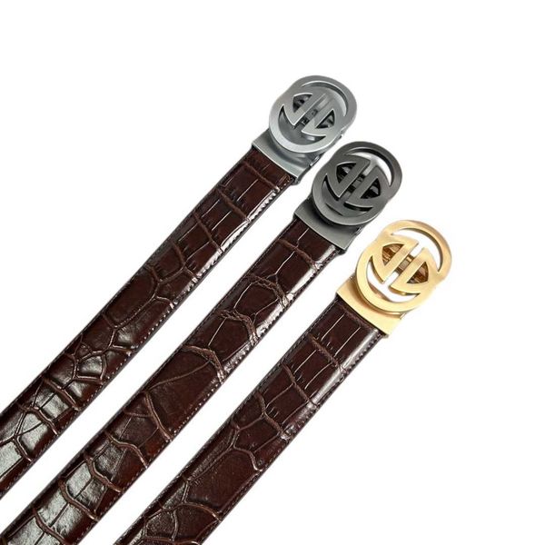 fashion brand belt mens womens belts alligator pattern leather big gold silver gun color letter g buckle men casual versatile waist belt, Black;brown
fashion brand belt mens womens belts alligator pattern leather big gold silver gun color letter g buckle men casual versatile waist belt, Black;brown