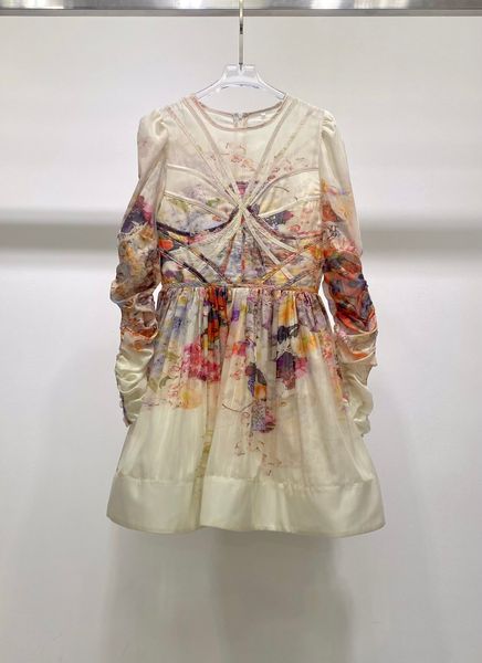 dress european american style new heavy industry fashion slim temperament color print round neck splice short style 2023 spring and summer w, Black
dress european american style new heavy industry fashion slim temperament color print round neck splice short style 2023 spring and summer w, Black
