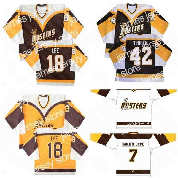 college hockey wears nik1 vintage dusters hockey jersey 42 jim o'brien 7 goldthorpe 18 brian lee binghamton broome embroidery sewing je, Black
college hockey wears nik1 vintage dusters hockey jersey 42 jim o'brien 7 goldthorpe 18 brian lee binghamton broome embroidery sewing je, Black