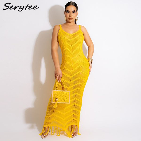 serytee beach boho crochet tassel knitted summer dress women v neck strap sleeveless hollow out swimsuit cover up maxi dresses women's, Black;gray
serytee beach boho crochet tassel knitted summer dress women v neck strap sleeveless hollow out swimsuit cover up maxi dresses women's, Black;gray
