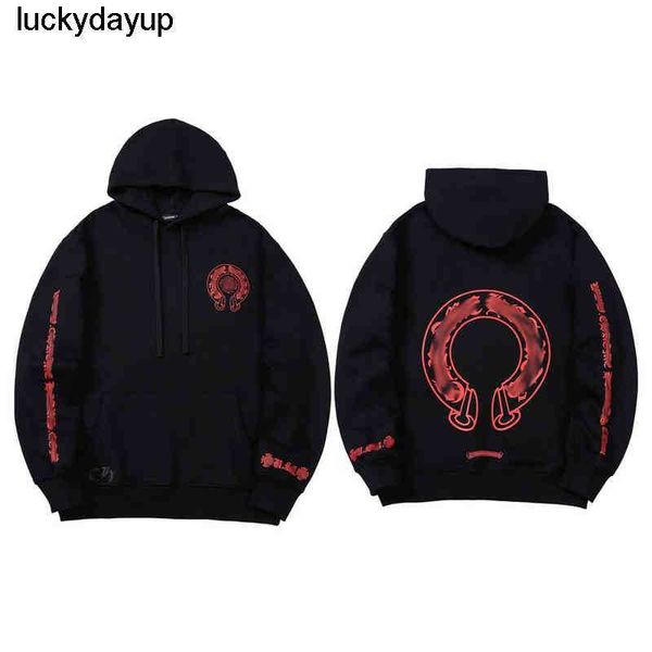 men's hoodies sweatshirts designer fashion brand chroms men women loose zipper jacket hoodie, Black
men's hoodies sweatshirts designer fashion brand chroms men women loose zipper jacket hoodie, Black