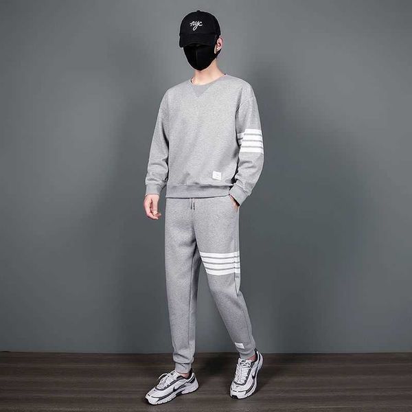 autumn winter pure cotton loopback jersey knit engineered arm stripe sweatshirt crewneck pullover brown men's women sweaters, Black
autumn winter pure cotton loopback jersey knit engineered arm stripe sweatshirt crewneck pullover brown men's women sweaters, Black