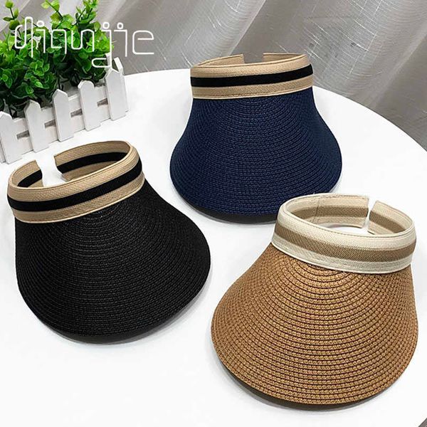 beanie/skull caps 2021 spring women's adjustable sun hat panama women straw hat empty sun protection outdoor sports fishing beach chape, Blue;gray
beanie/skull caps 2021 spring women's adjustable sun hat panama women straw hat empty sun protection outdoor sports fishing beach chape, Blue;gray