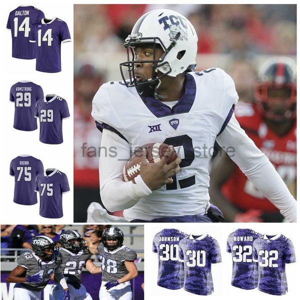 ncaa custom tcu horned frogs college football jerseys 14 andy dalton jersey 1 jalen reagor 3 shawn robinson 10 michael collins kenny hill st, Black
ncaa custom tcu horned frogs college football jerseys 14 andy dalton jersey 1 jalen reagor 3 shawn robinson 10 michael collins kenny hill st, Black