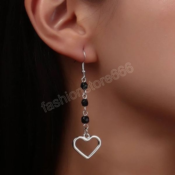 hollow love heart long tassel dangle earrings korean temperament trendy earrings exquisite women jewelry earrrings, Silver
hollow love heart long tassel dangle earrings korean temperament trendy earrings exquisite women jewelry earrrings, Silver