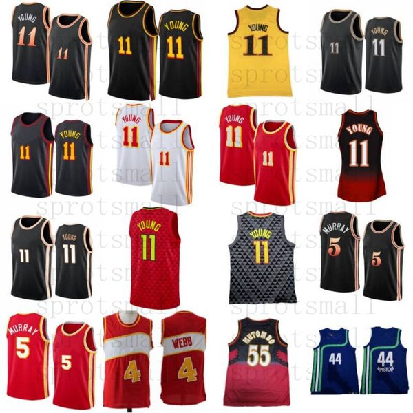 11 trae young city basketball jerseys 5 dejounte murray mens 55 dikembe mutombo 44 pete maravich retro shirt, Black;red
11 trae young city basketball jerseys 5 dejounte murray mens 55 dikembe mutombo 44 pete maravich retro shirt, Black;red