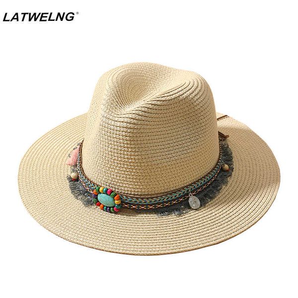 beanie/skull caps 2022 fashion bohemian sun hat for women foldable beach hats ladies summer paper straw hats white panama travel hat uv prot, Blue;gray
beanie/skull caps 2022 fashion bohemian sun hat for women foldable beach hats ladies summer paper straw hats white panama travel hat uv prot, Blue;gray